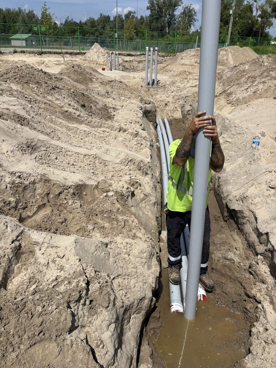 Underground conduit for new construction