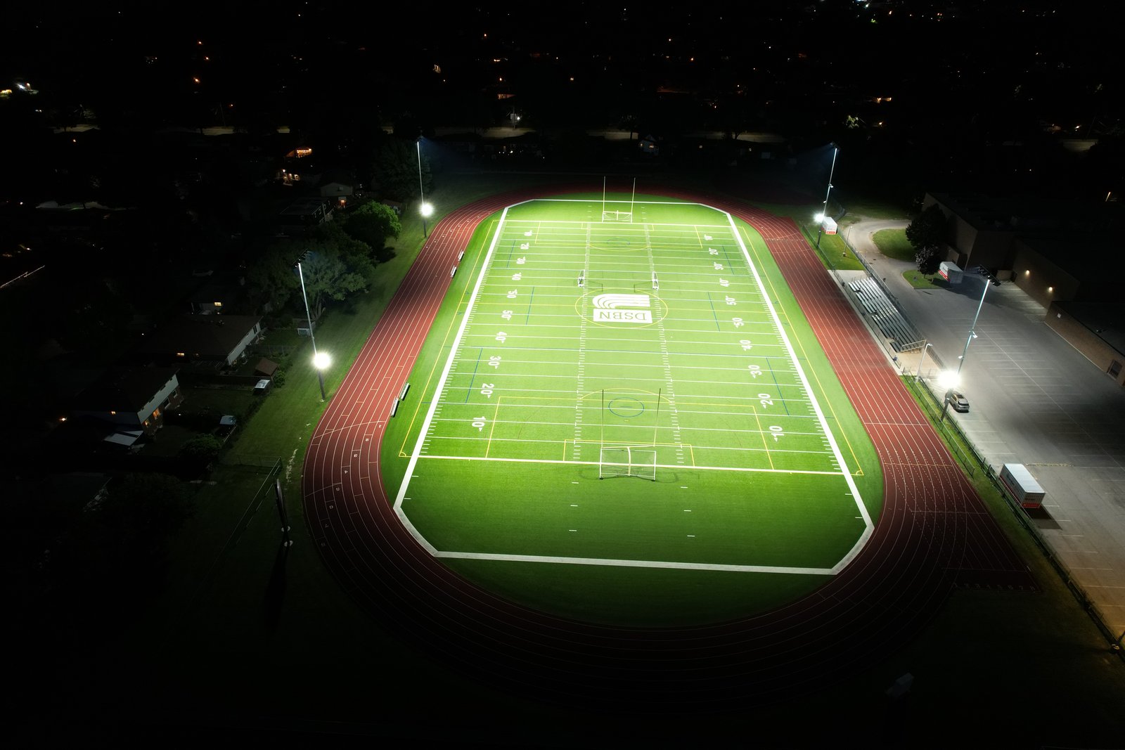 Governor Simcoe field lighting