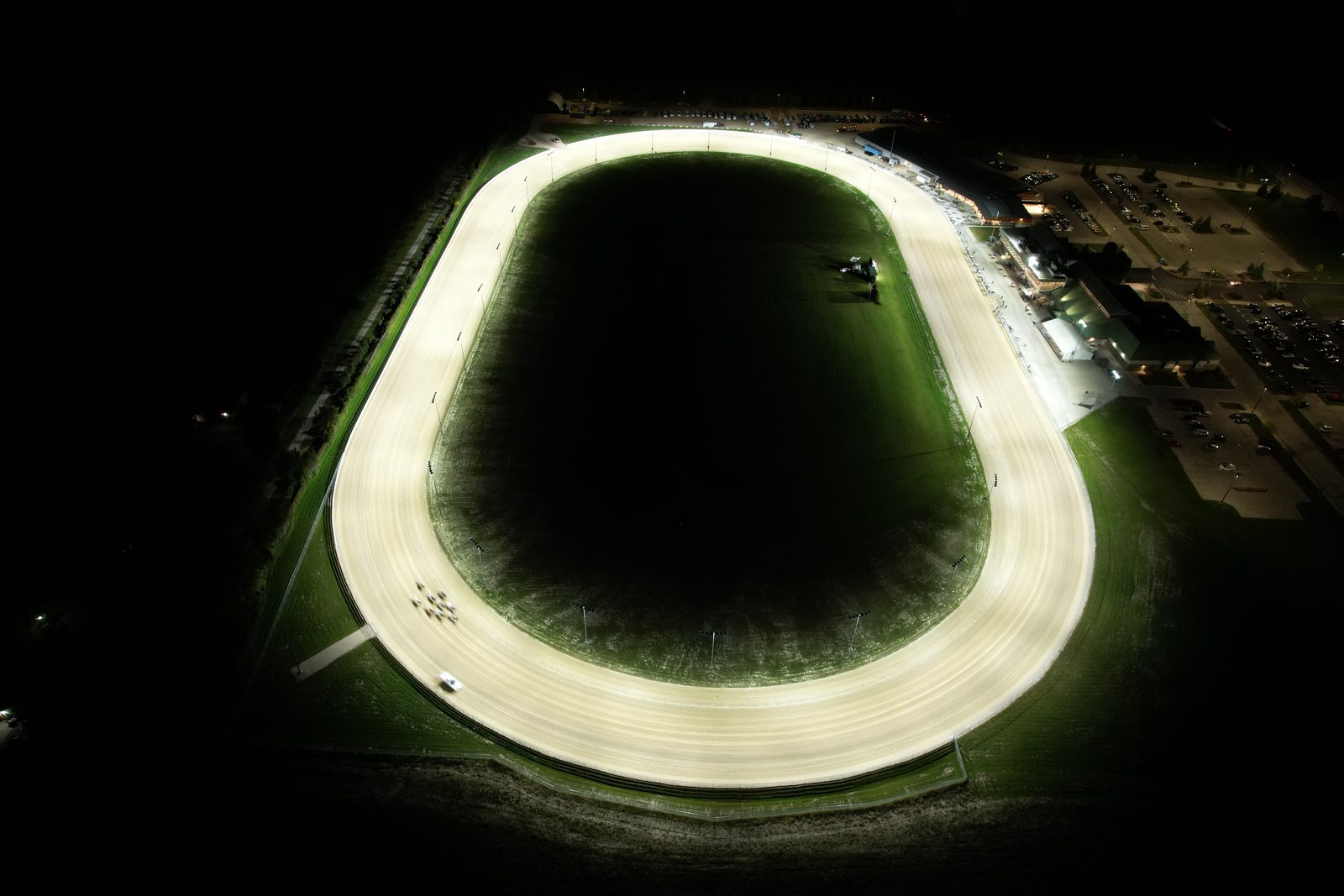 Grand River Raceway track lighting at night 13
