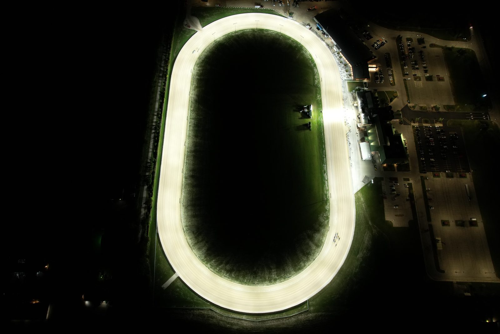 Grand River Raceway track lighting at night 14