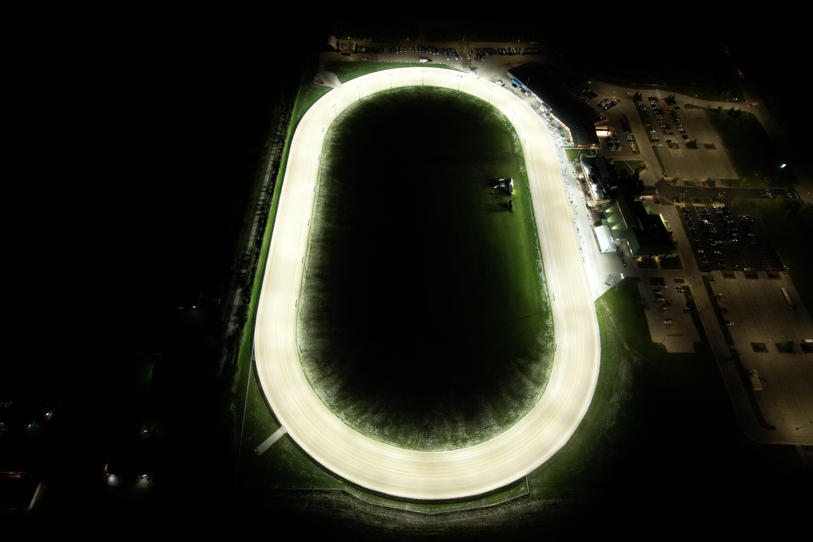 Grand River Raceway track lighting at night 24