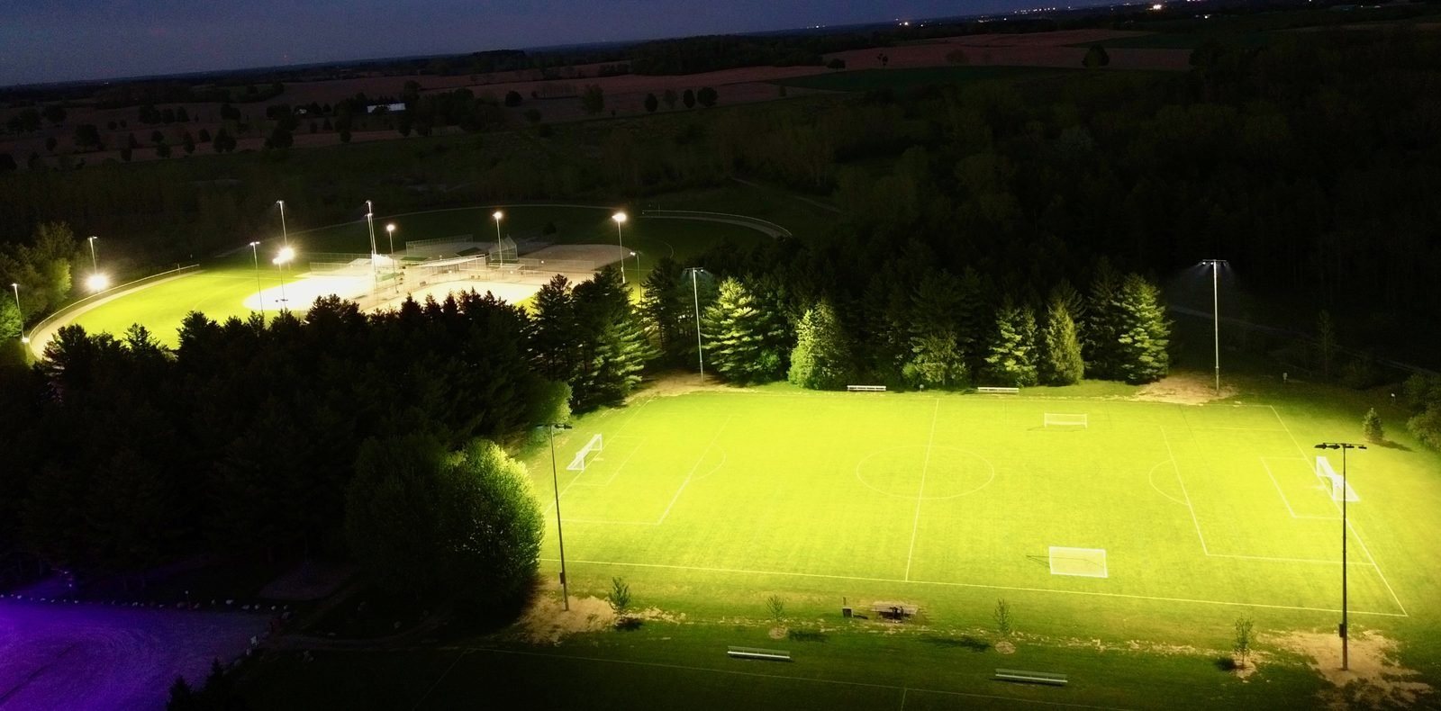 Green Lane sports lighting