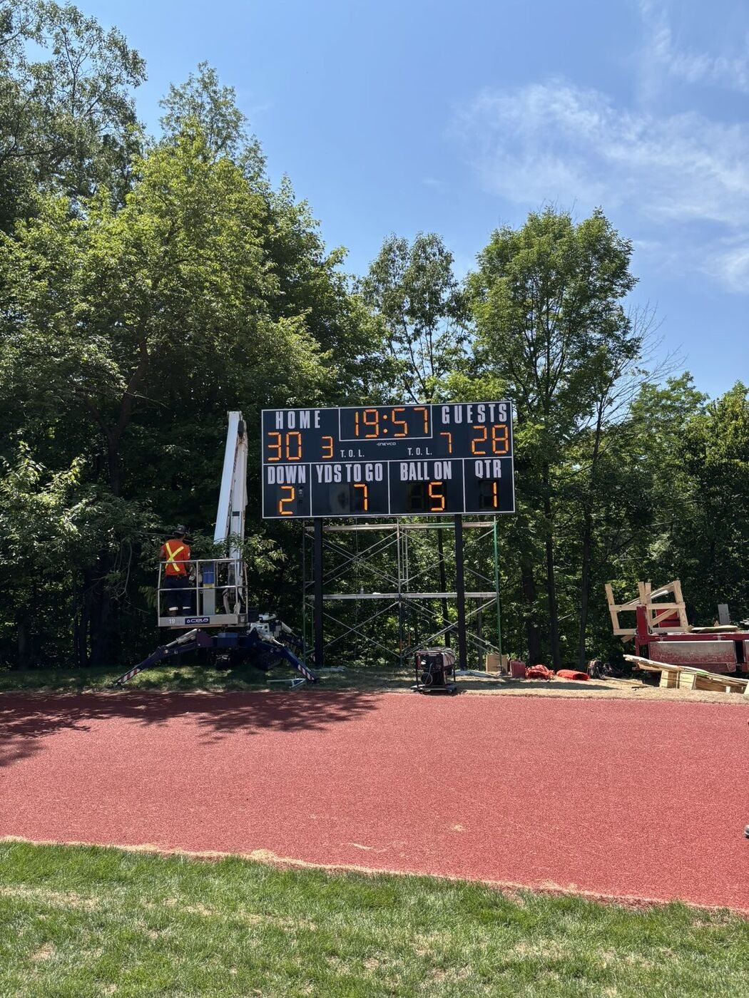 Scoreboard installations across Ontario