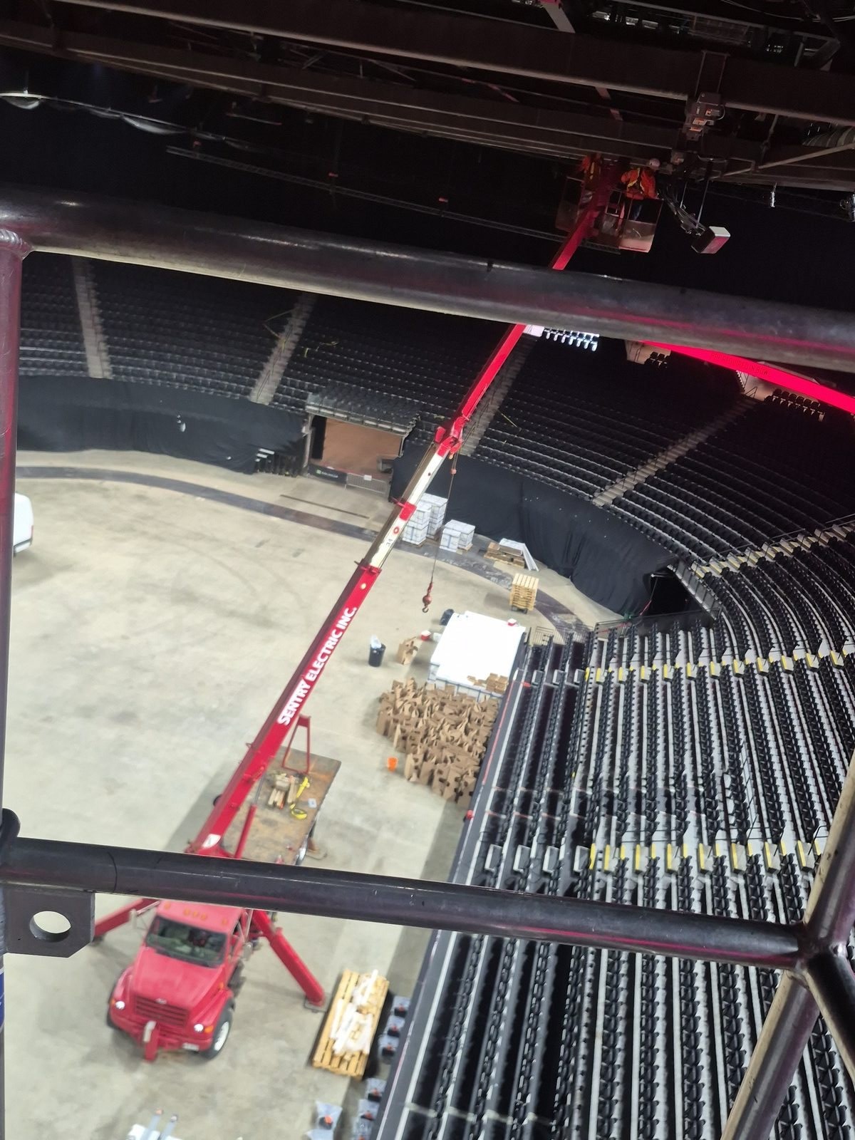 TD Coliseum interior work